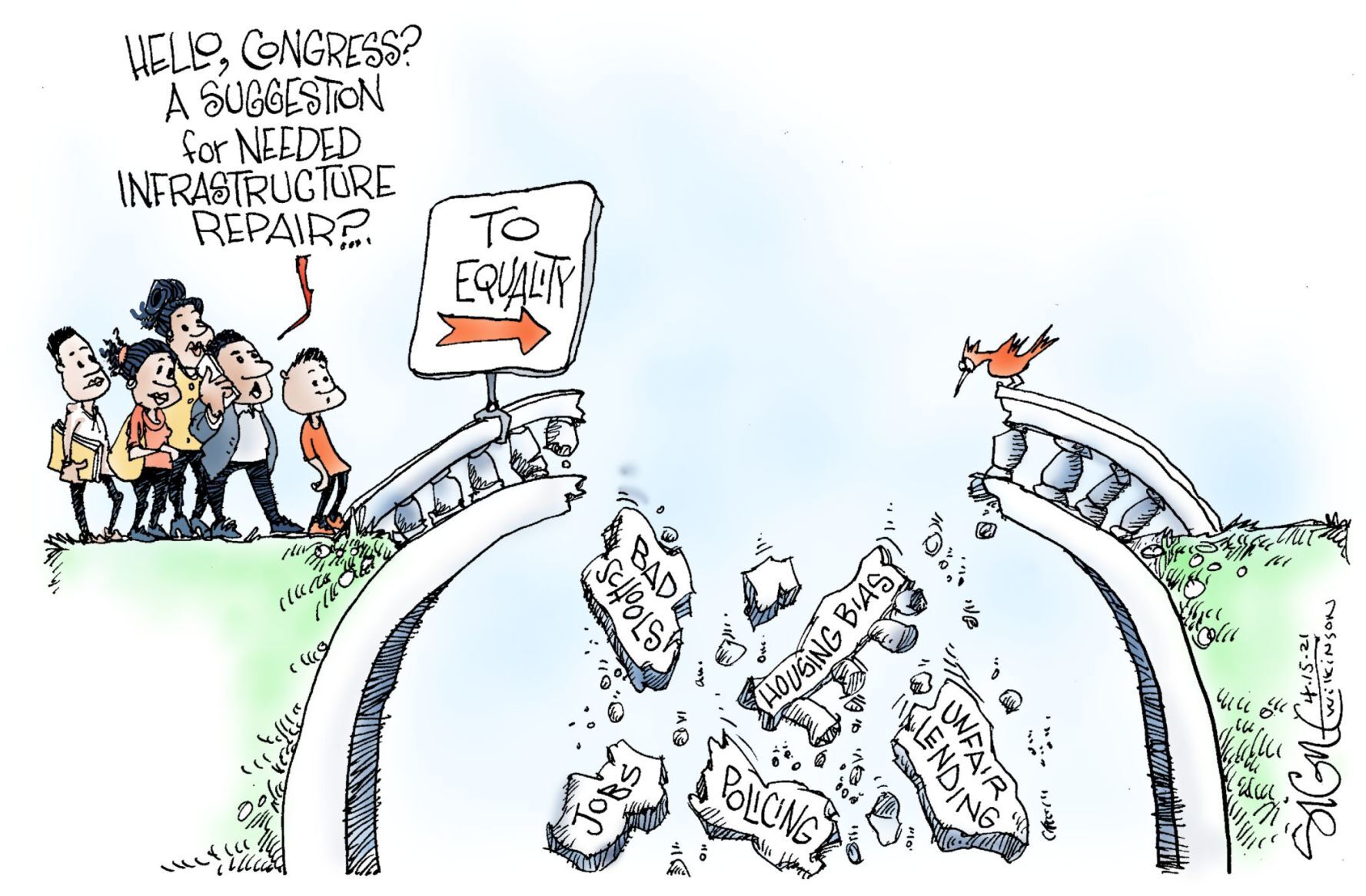 Signe Wilkinson cartoon